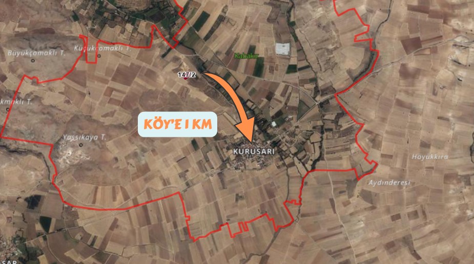 ISPARTA YALVAÇ KURUSARI KÖYÜNDE 226M² HİSSELİ TARLAMIZ SATILIK. - ISPARTA YALVAÇ fotoğraf 4